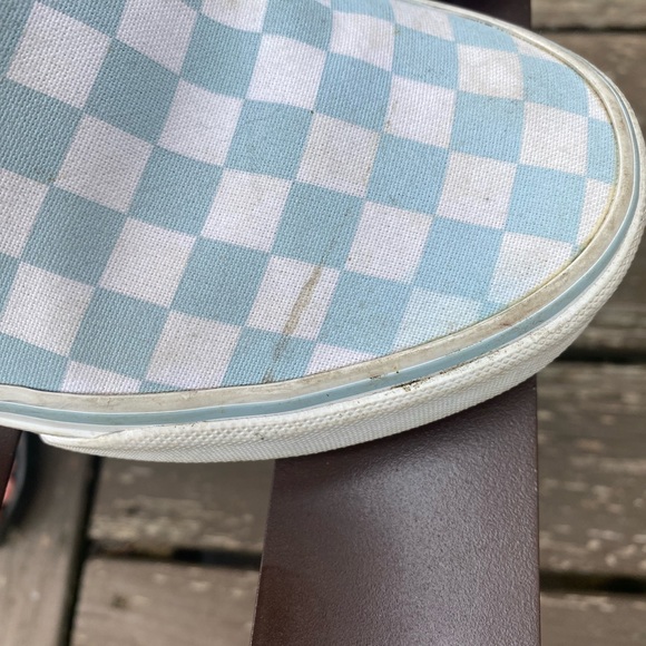 Vans checkered blue and white womens shoe - Picture 4 of 5